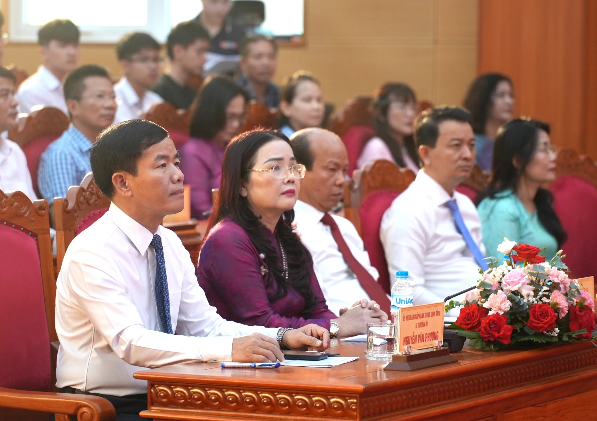 Đồng chí Nguyễn Văn Phương, Bí thư Tỉnh ủy tham dự chương trình - Ảnh: T.Đ