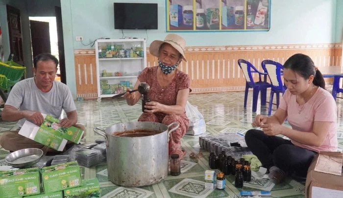 Phát triển bền vững làng nghề nấu cao dược liệu