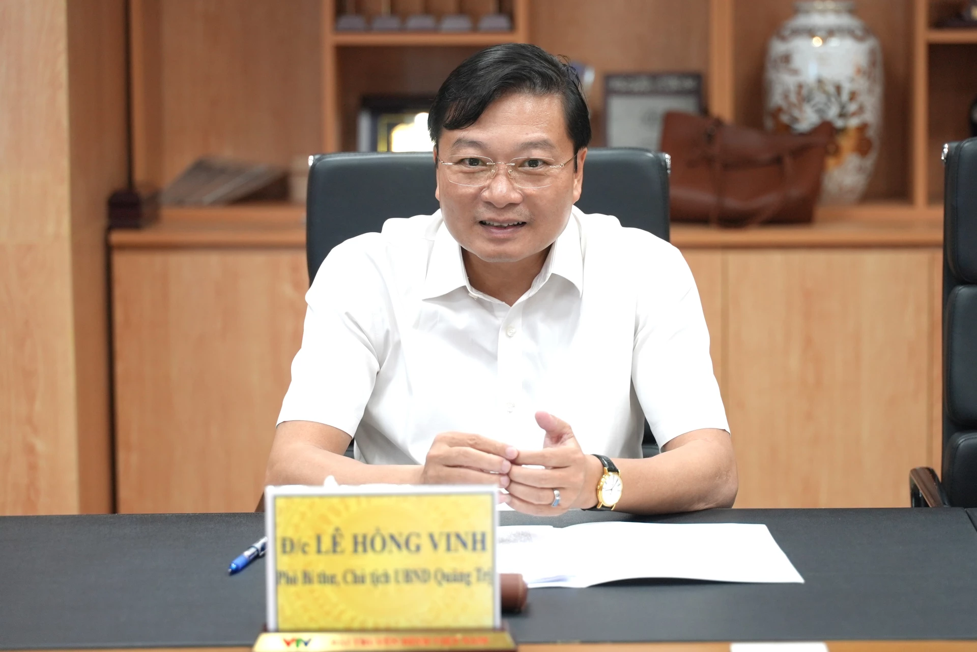 Đồng chí Lê Hồng Vinh, Chủ tịch UBND tỉnh đề nghị Đài Truyền hình Việt Nam truyền hình trực tiếp Chương trình Khai mạc Lễ hội Vì hòa bình năm 2026 - Ảnh: T.Đ
