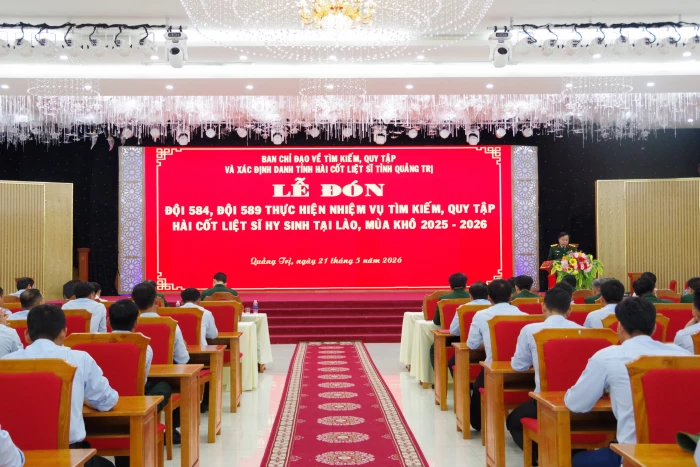 Đón các Đội quy tập hài cốt liệt sĩ 584 và 589 hoàn thành nhiệm vụ tại Lào mùa khô 2025-2026