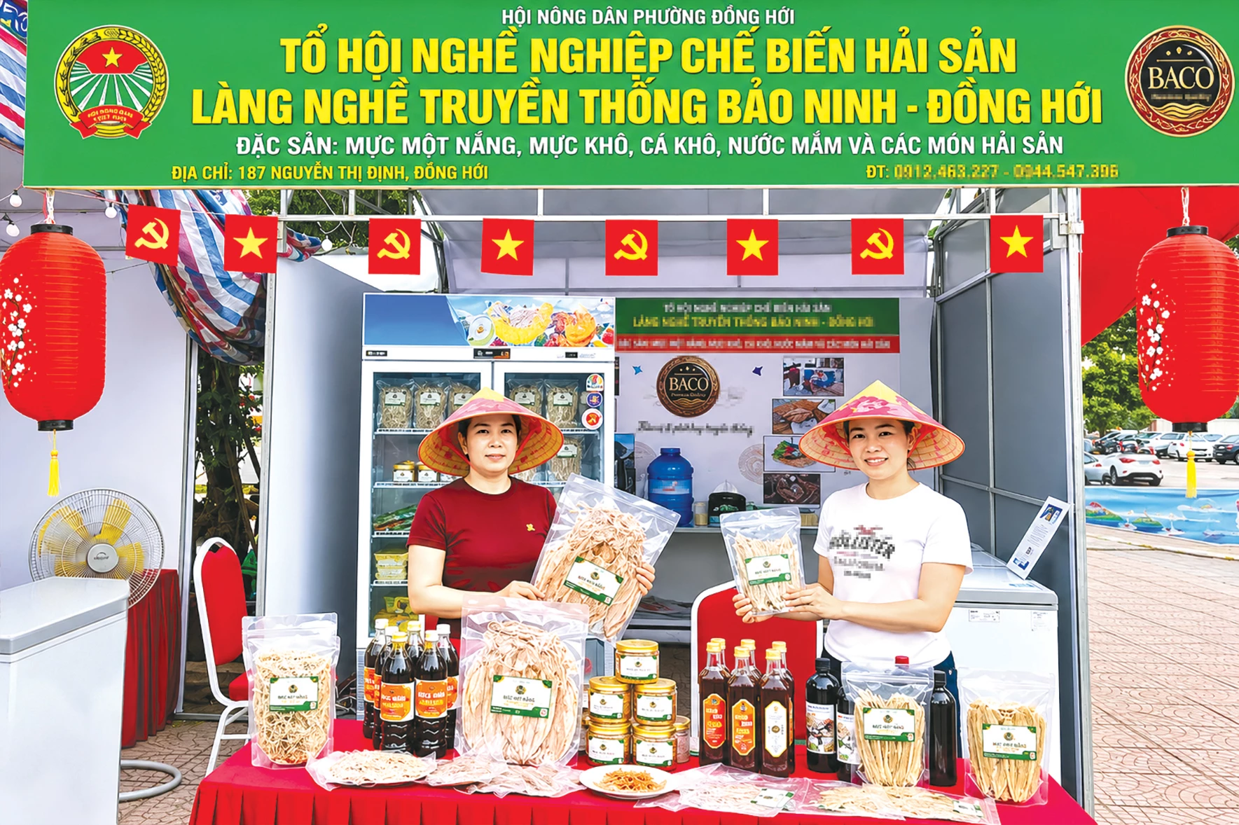 Sản phẩm mực một nắng, mực khô của ngư dân Quảng Trị được khách du lịch ưa chuộng, lựa chọn mua làm quà cho người thân - Ảnh: P.P