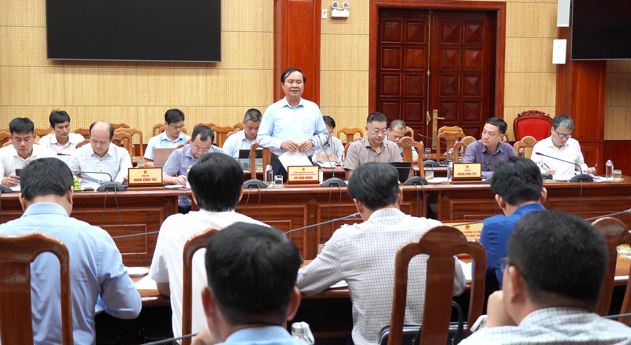 Quang cảnh buổi làm việc - Ảnh: C.H