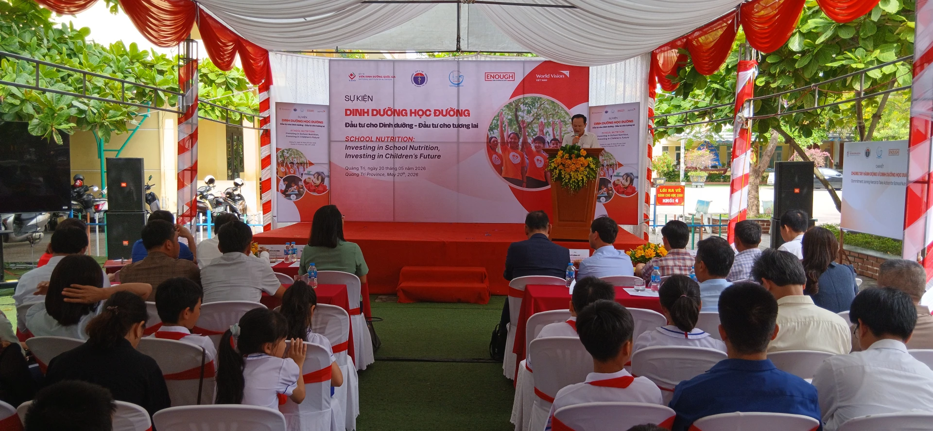 Ảnh: H.Đ Quang cảnh Sự kiện dinh dưỡng học đường.