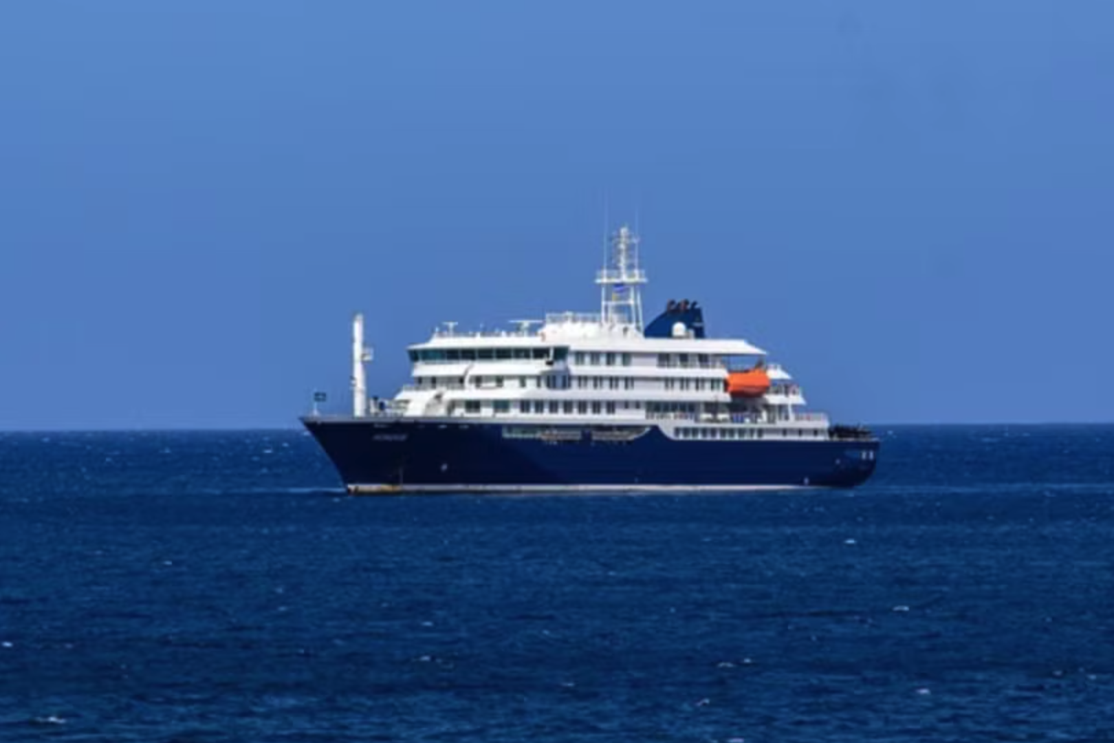 Tàu du lịch hạng sang MV Hondius. (Nguồn: AFP)