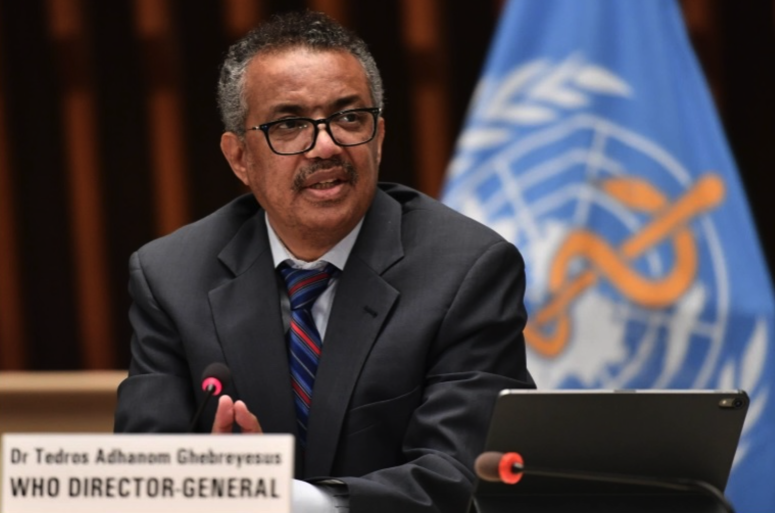 Tổng Giám đốc Tổ chức Y tế Thế giới (WHO) Tedros Adhanom Ghebreyesus. Ảnh: EPA
