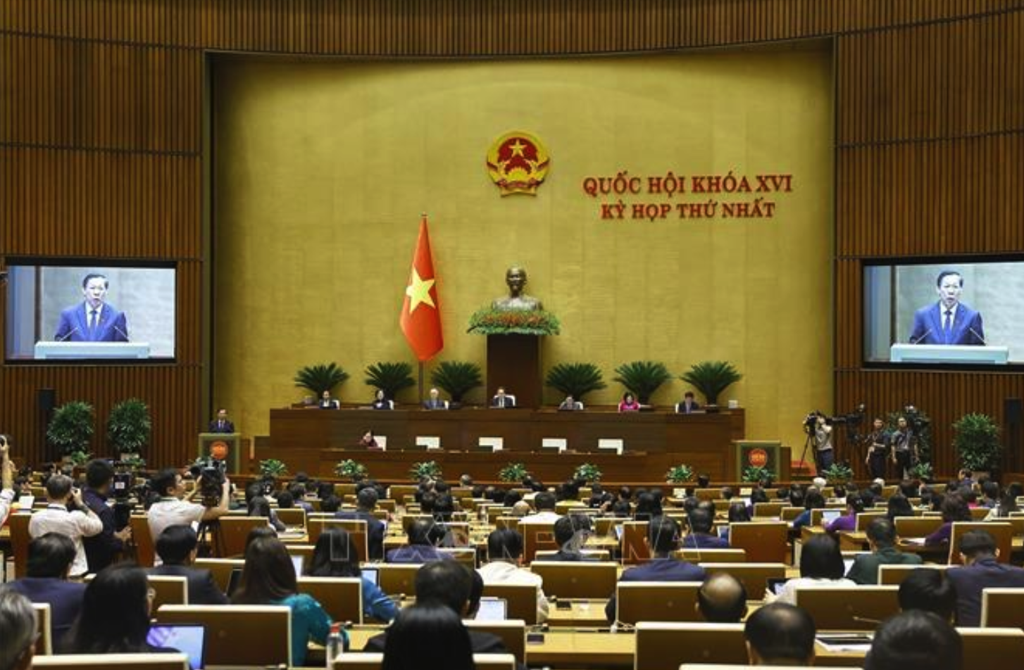 Quang cảnh phiên bế mạc kỳ họp thứ Nhất, Quốc hội khoá XVI, sáng 24/4/2026. Ảnh: Doãn Tấn/TTXVN
