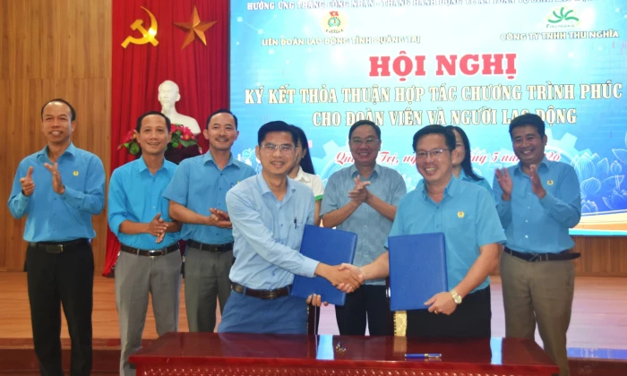 Ký kết thỏa thuận hợp tác chương trình 'Phúc lợi cho đoàn viên và người lao động'