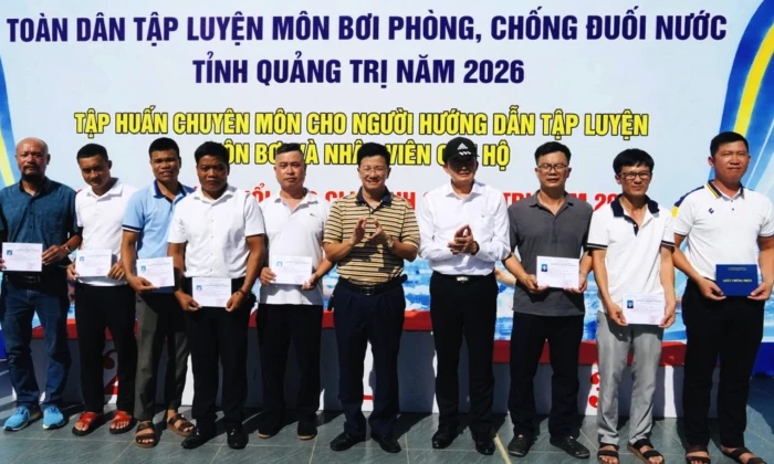 Lễ phát động toàn dân tập luyện môn bơi phòng, chống đuối nước năm 2026
