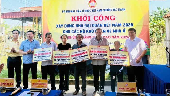Bắc Gianh khởi công xây dựng 8 ngôi nhà 'Đại đoàn kết'