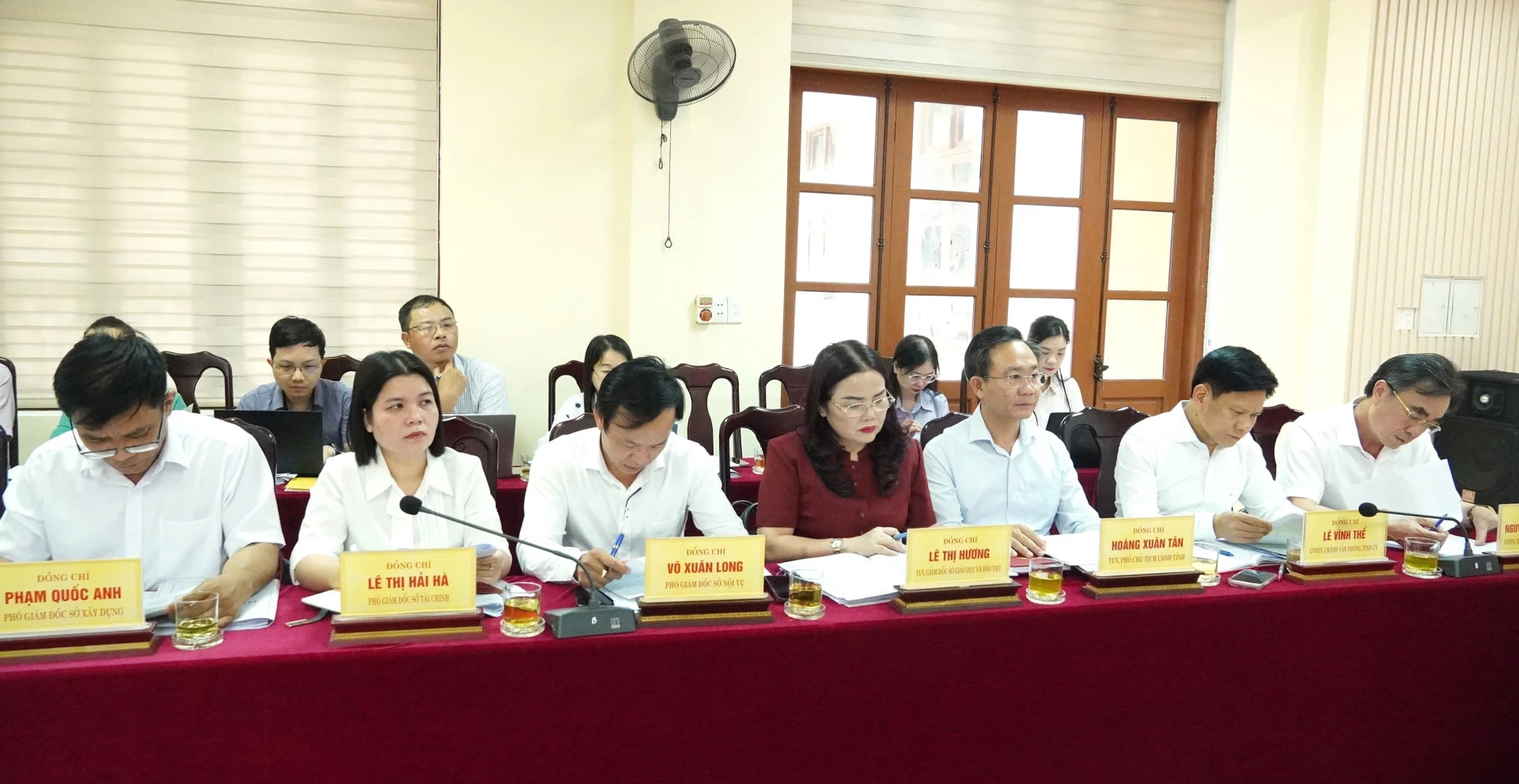 Đại biểu tham dự buổi làm việc - Ảnh: Q.V