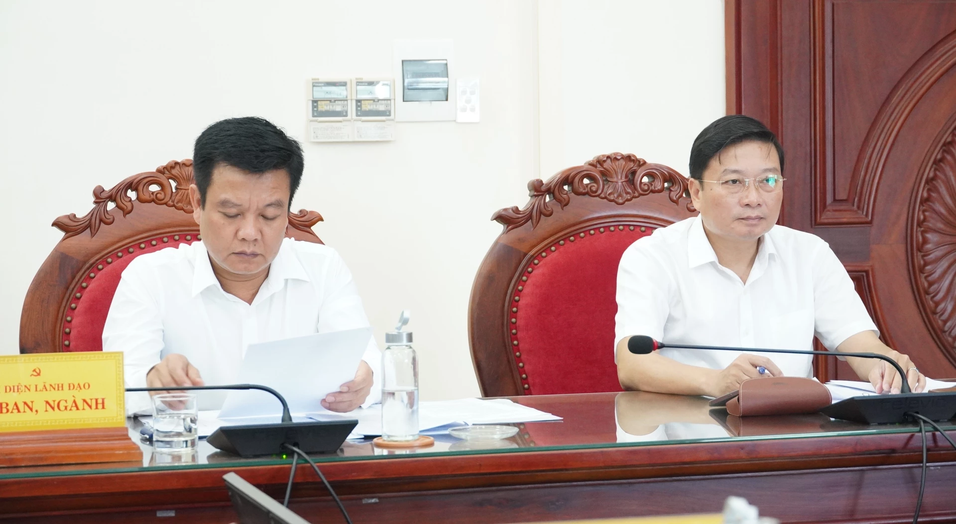 Đại biểu tham dự buổi làm việc - Ảnh: Q.V