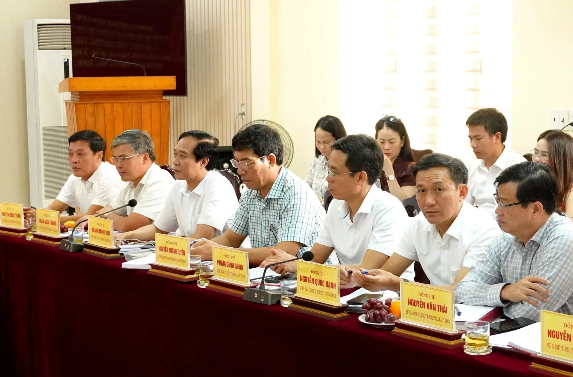 Đại biểu tham dự buổi làm việc - Ảnh: Q.V