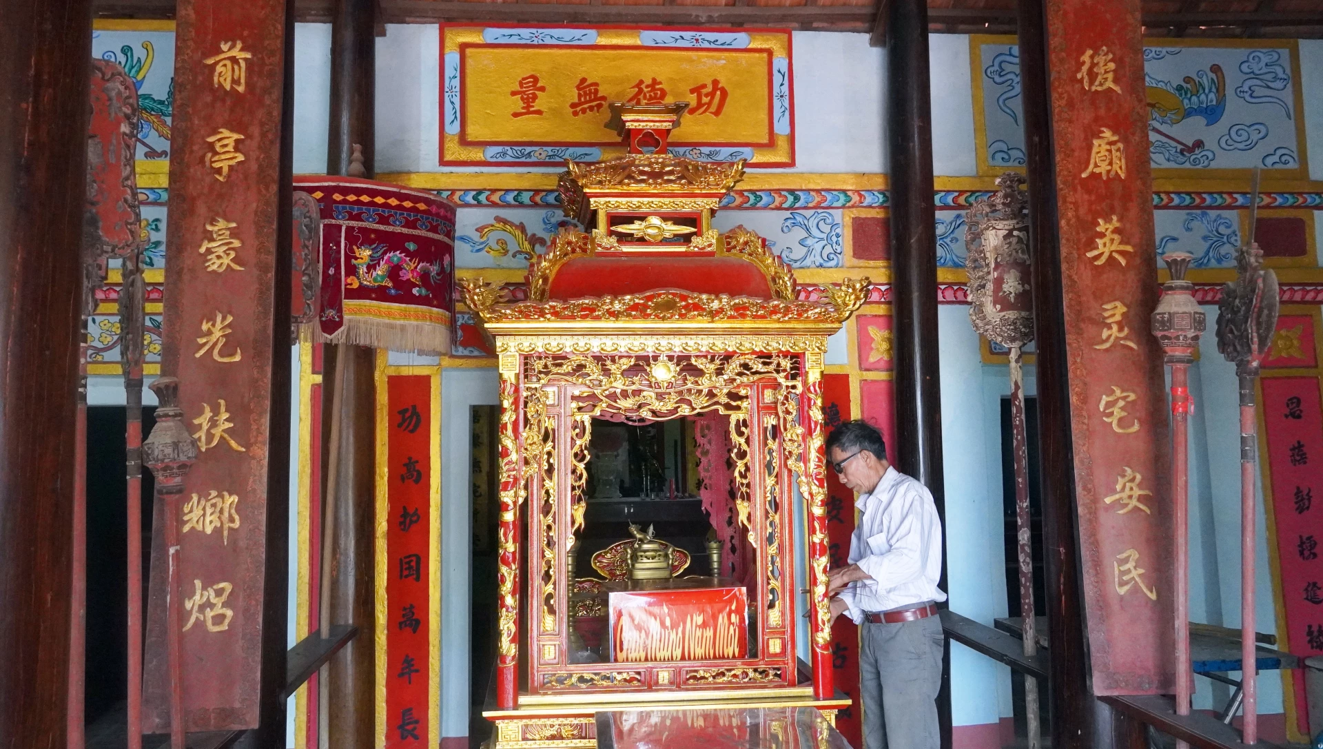 Đình Phú Trịch hiện lưu giữ 12 sắc phong thời nhà Nguyễn - Ảnh: N.M