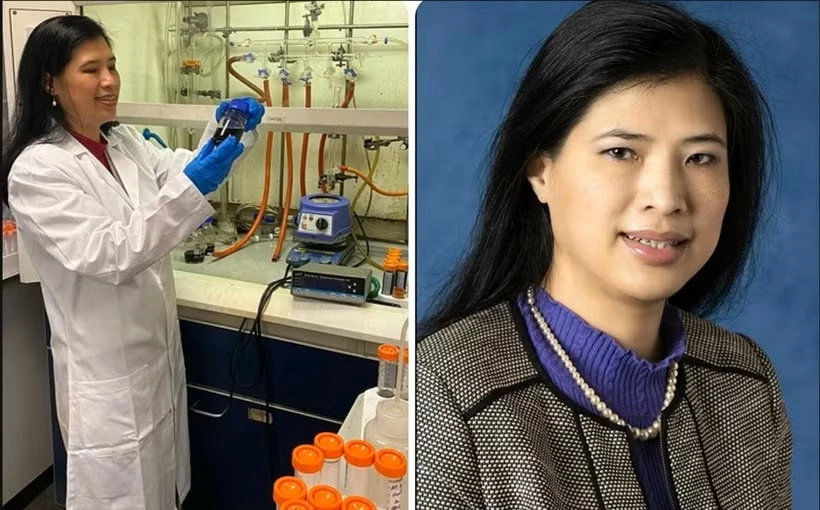 Giáo sư Nguyễn Thị Kim Thanh trong phòng thí nghiệm. (Nguồn: Hội nữ trí thức Việt Nam)