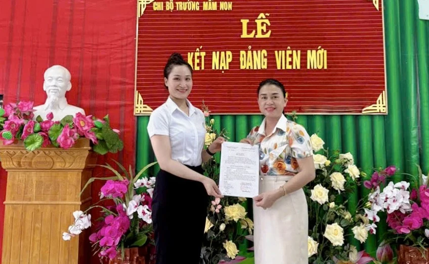 Đảng bộ xã Tân Mỹ xác định kết nạp đảng viên phải đúng tiêu chuẩn, đúng quy trình, lấy chất lượng làm thước đo - Ảnh: Đ.V