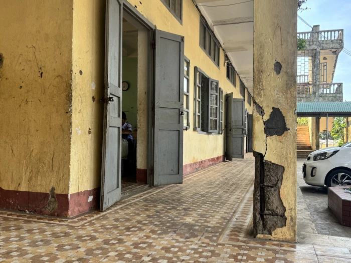 Tình trạng xuống cấp nghiêm trọng tại Trường phổ thông Dân tộc nội trú Vĩnh Linh