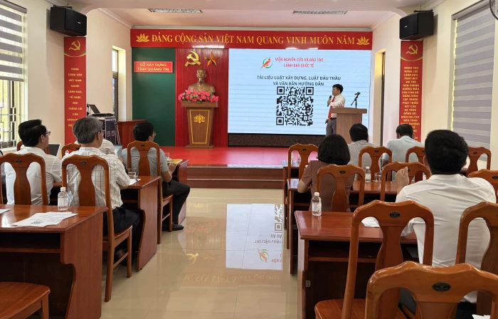 Tập huấn nghiệp vụ thi hành Luật Xây dựng, Luật Đấu thầu và các văn bản liên quan