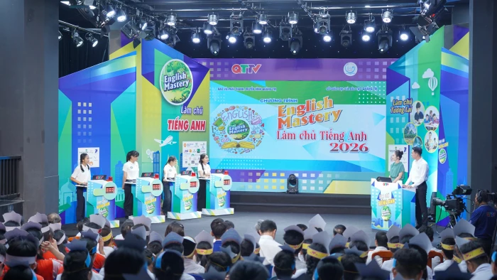 Ghi hình vòng bán kết Sân chơi 'English Mastery-Làm chủ tiếng Anh' năm 2026