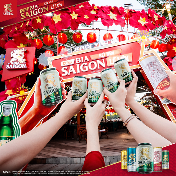 Chuỗi sự kiện “Cùng Bia Saigon Kết Nên Lễ Lớn (Khối Yêu Lễ Tập Hợp)” được tổ chức tại TP. Hồ Chí Minh và Cần Thơ