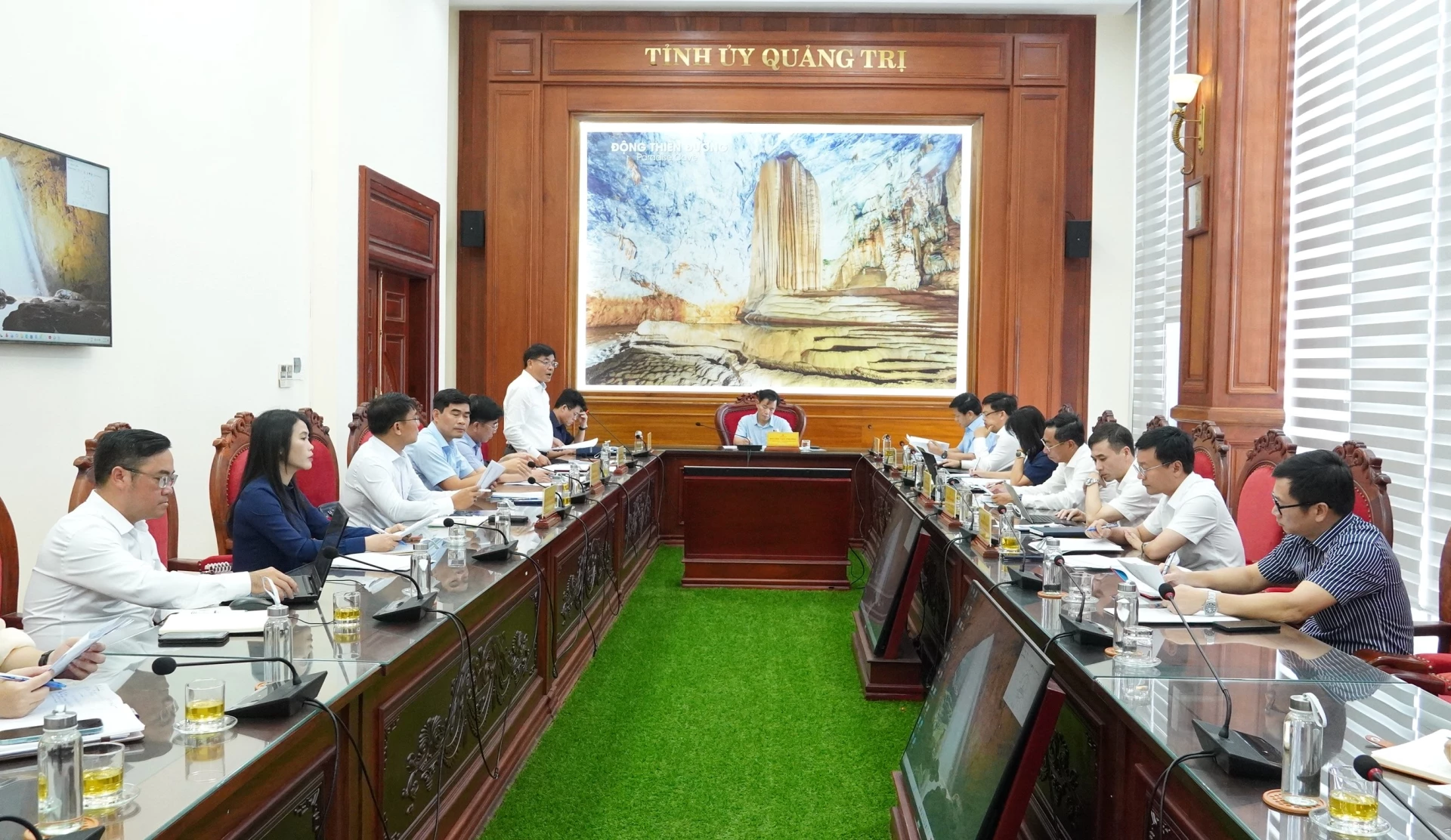 Quang cảnh buổi làm việc - Ảnh: Q.V