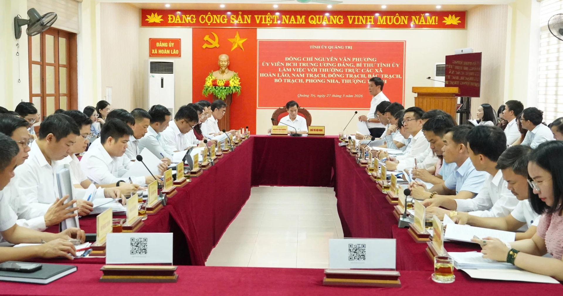 Quang cảnh buổi làm việc - Ảnh: Q.V