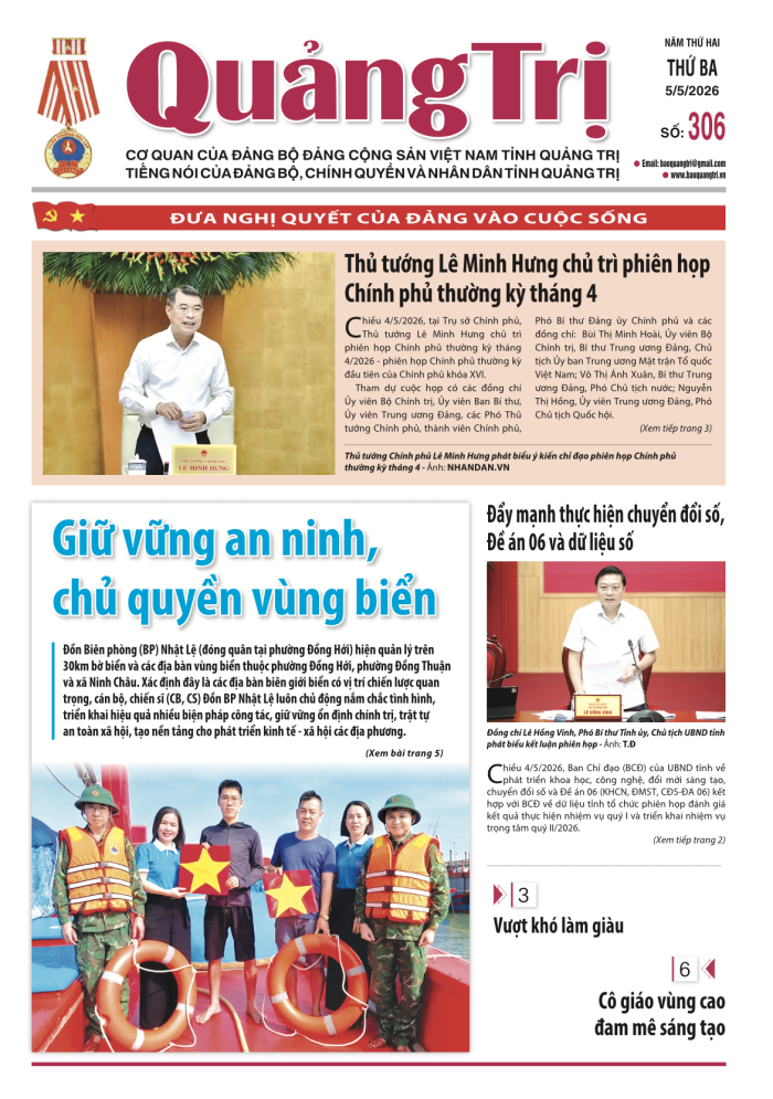Báo Quảng Trị số 306 - Ngày 5/5/2026