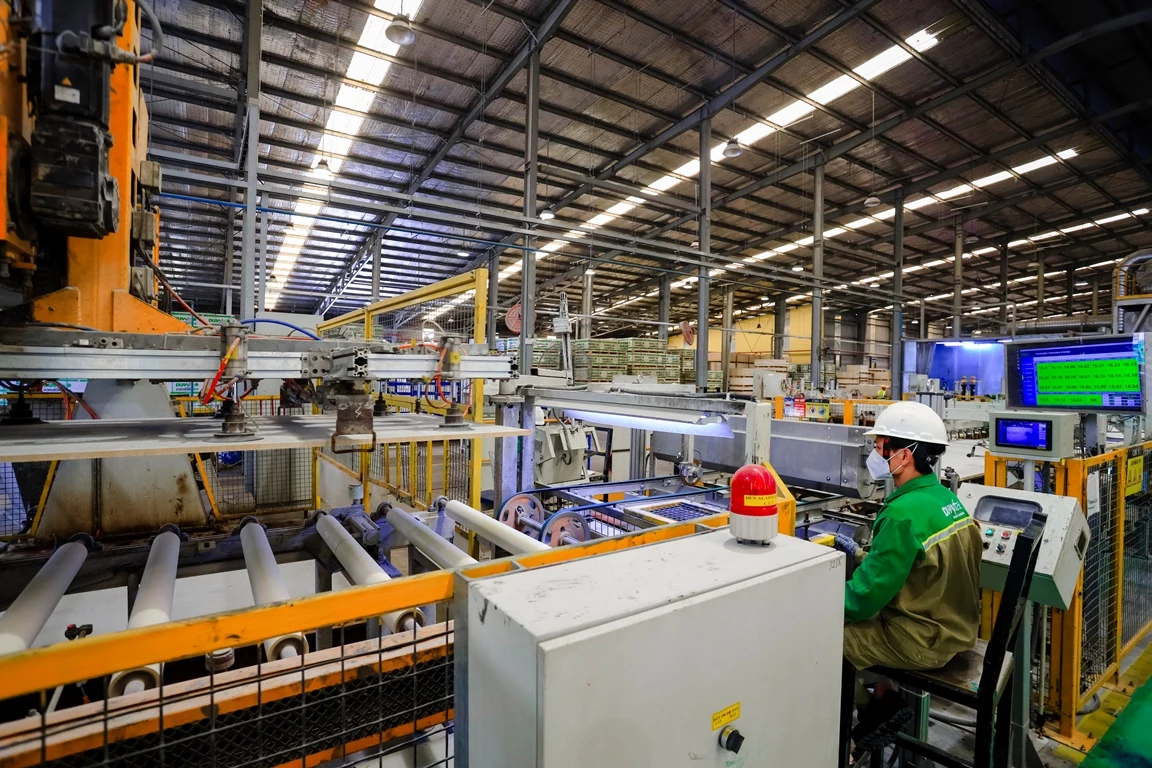 DURAflex Quảng Trị đã áp dụng tiêu chuẩn sản xuất WCM (World Class Manufacturing-Sản xuất đẳng cấp thế giới) để tối ưu hóa quy trì-Ảnh: T.T