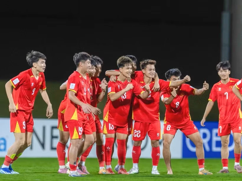 Việt Nam vào tứ kết U17 châu Á và giành vé dự World Cup. (Nguồn: VFF)