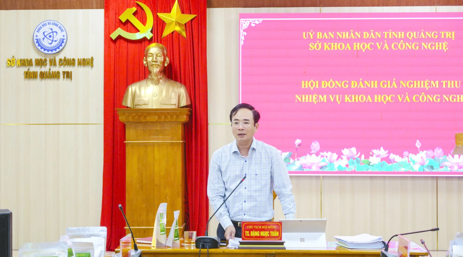 Giám đốc Sở Khoa học và Công nghệ, Tiến sỹ Đặng Ngọc Tuấn. Ảnh: Sở KHCN