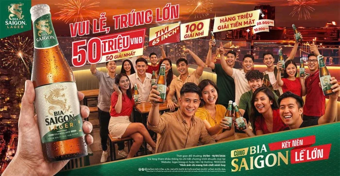 Dư âm lễ chưa hạ nhiệt: Bia Saigon chơi lớn với chương trình khuyến mãi trúng đến 50 triệu, gắn kết mọi nhà