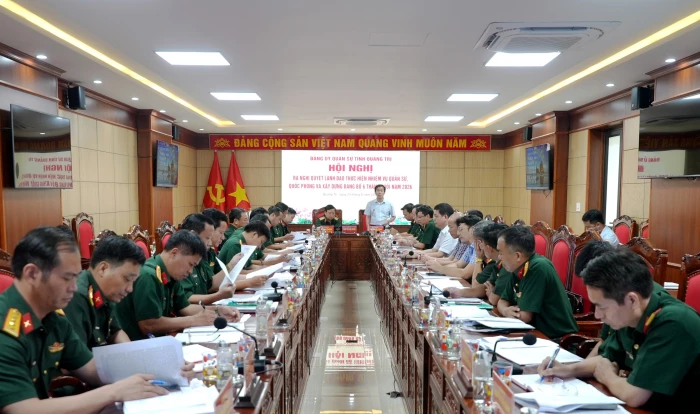 Đảng ủy Quân sự tỉnh ra nghị quyết lãnh đạo thực hiện nhiệm vụ quân sự, quốc phòng và xây dựng Đảng