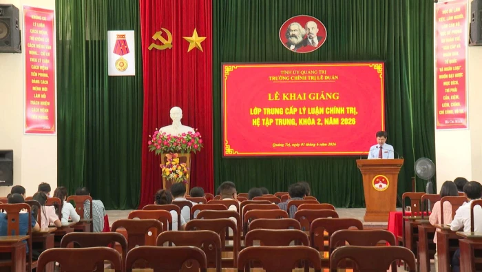 Khai giảng lớp Trung cấp lý luận chính trị hệ tập trung, khóa 2, năm 2026