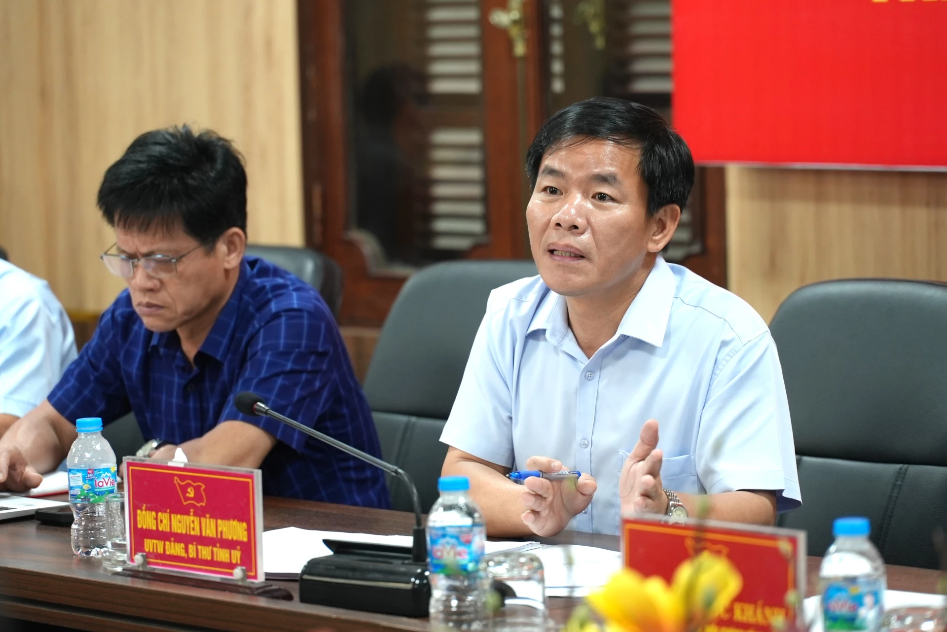 Đồng chí Nguyễn Văn Phương, Bí thư Tỉnh ủy trả lời, làm rõ các kiến nghị, phản ánh của công dân - Ảnh: T.Đ