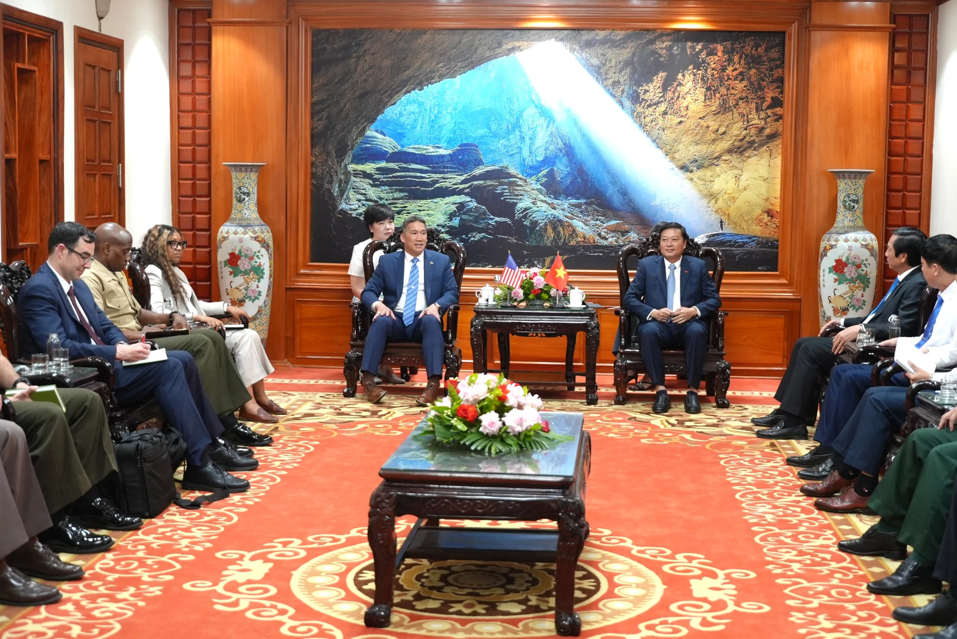 Quang cảnh buổi tiếp - Ảnh: T.Đ