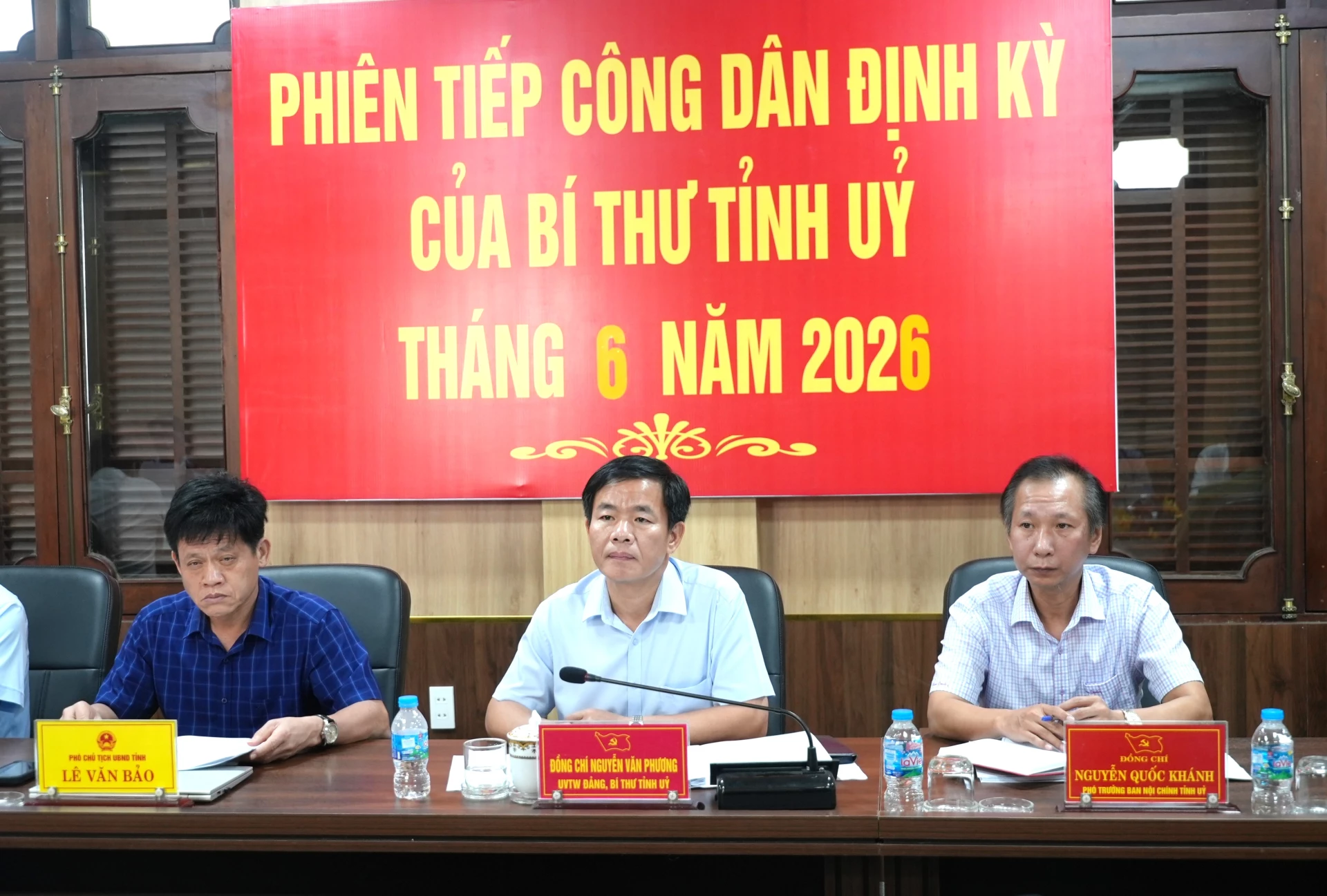 Đồng chí Nguyễn Văn Phương, Bí thư Tỉnh ủy kết luận phiên tiếp công dân - Ảnh: T.Đ