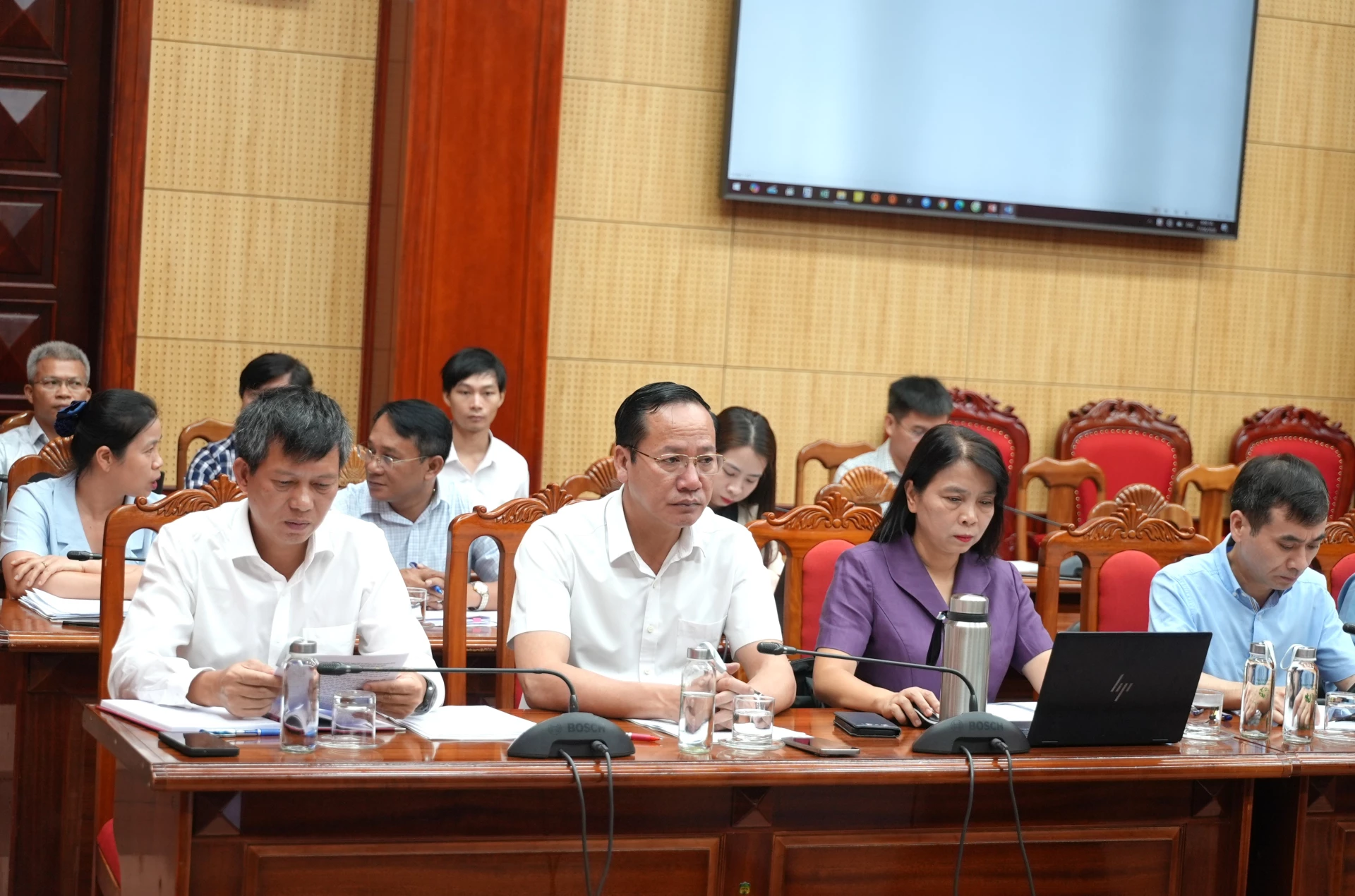 Các đại biểu tham dự buổi làm việc - Ảnh: T.Đ