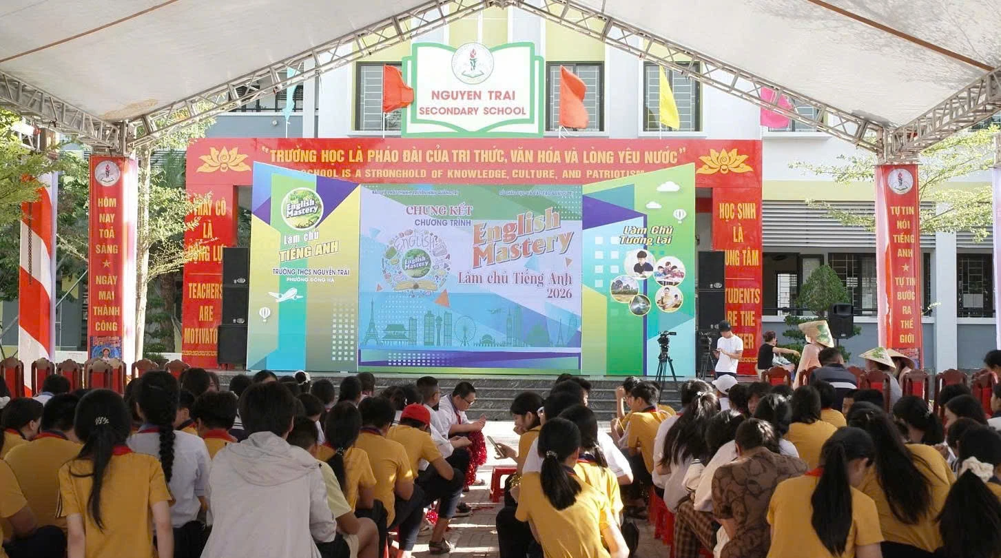 Hình ảnh tại Trường THCS Nguyễn Trãi, phường Đông Hà - Ảnh: Bảo Châu