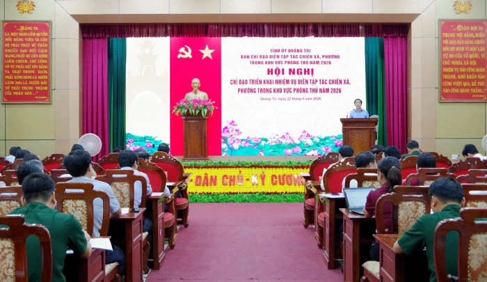 Triển khai nhiệm vụ diễn tập tác chiến xã, phường trong khu vực phòng thủ năm 2026