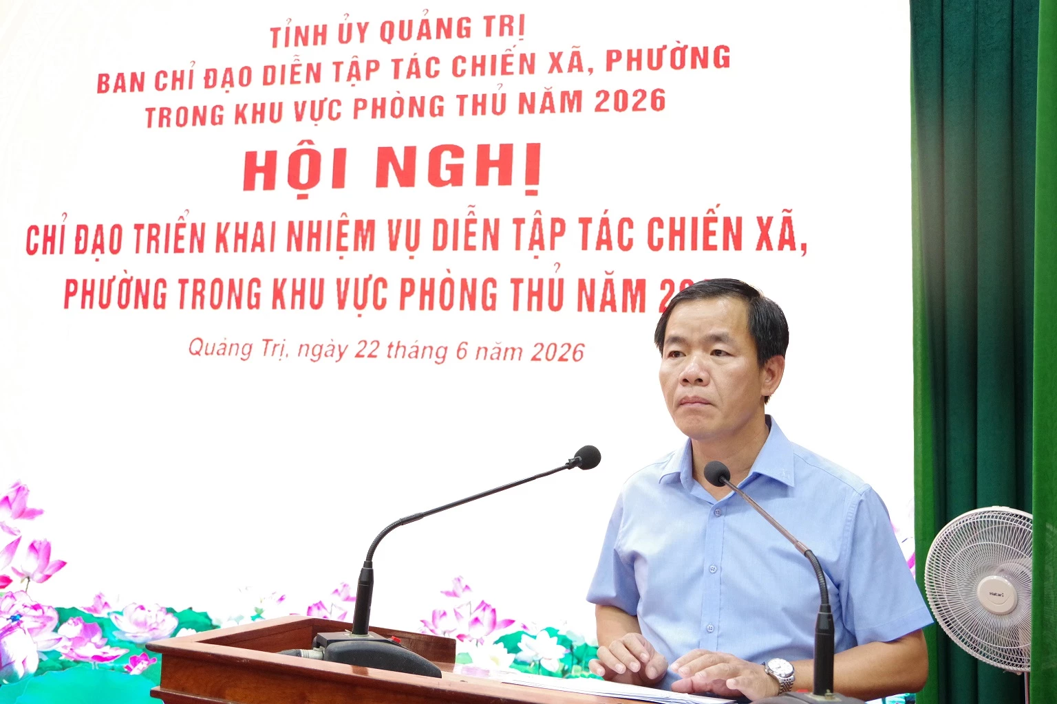 Đồng chí Nguyễn Văn Phương, Uỷ viên Ban Chấp hành Trung ương
Đảng, Bí thư Tỉnh uỷ, Trưởng ban Chỉ đạo phát biểu chỉ đạo tại hội nghị.