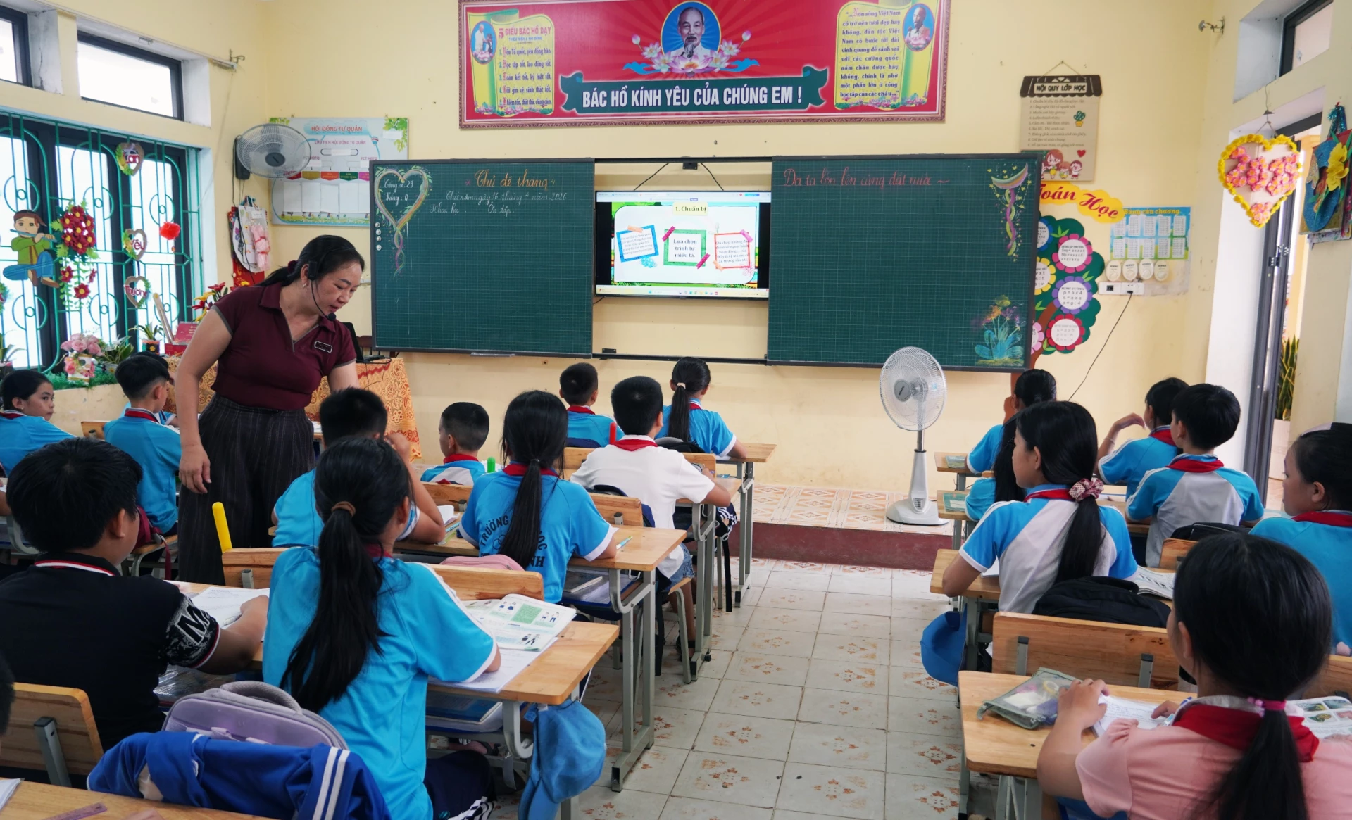 Chất lượng giáo dục trên địa bàn xã Lệ Ninh ngày càng được nâng cao-Ảnh: L.Chi