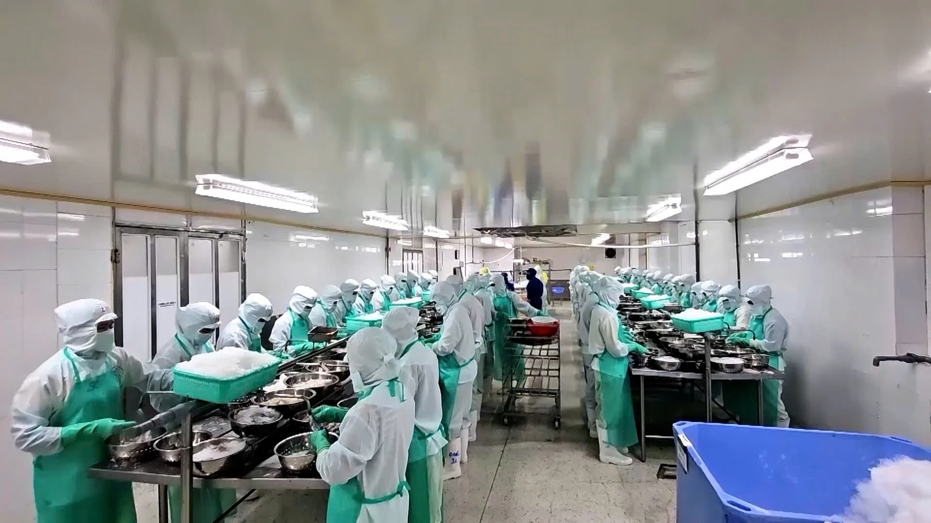 Chế biến sâu thủy sản xuất khẩu tại một doanh nghiệp trên địa bàn tỉnh Quảng Trị- Ảnh: Phan Khiêm