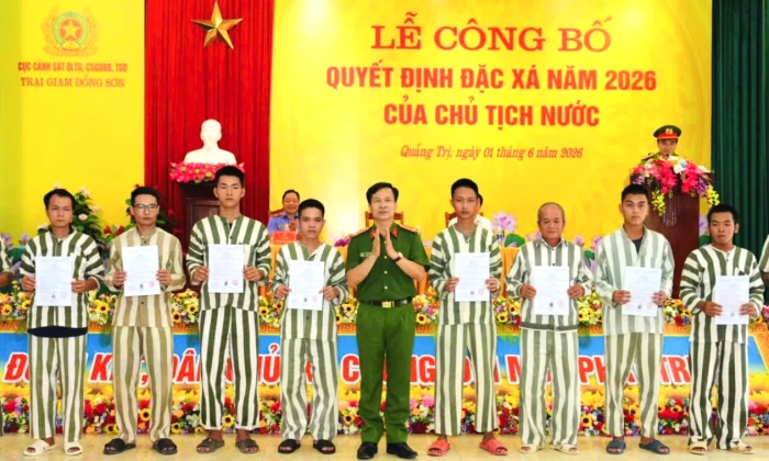 Công bố quyết định đặc xá năm 2026 của Chủ tịch nước