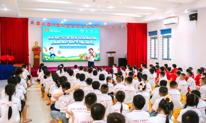Khai mạc Câu lạc bộ Hè vui hội nhập 2026 tại Hệ thống Giáo dục Chu Văn An