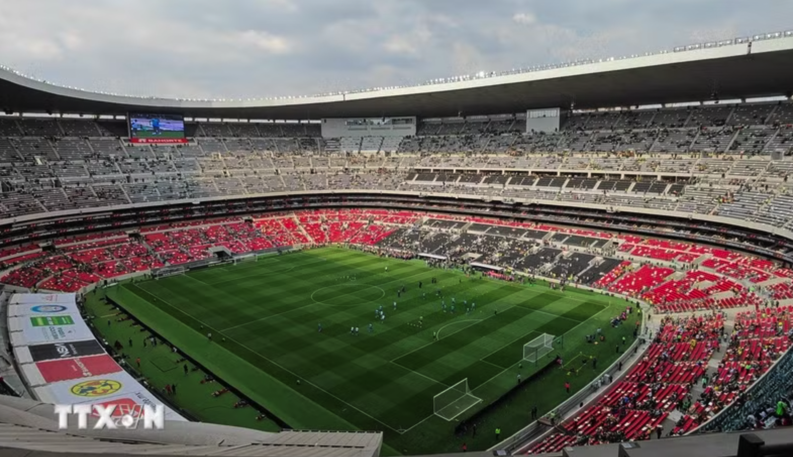 Sân vận động Azteca (Mexico) sẵn sàng cho World Cup 2026. (Ảnh: Phương Lan/TTXVN)