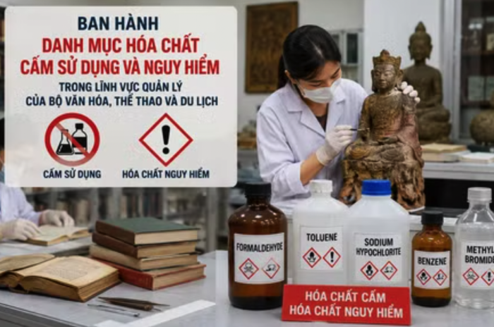 Ban hành Danh mục hóa chất cấm và hóa chất nguy hiểm trong lĩnh vực văn hóa