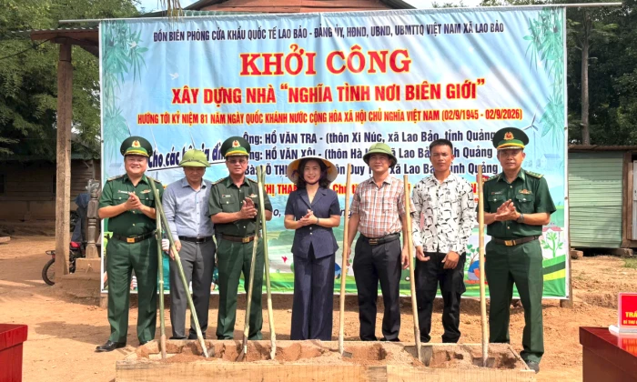 Khởi công xây dựng nhà 'Nghĩa tình nơi biên giới' cho các hộ gia đình có hoàn cảnh khó khăn