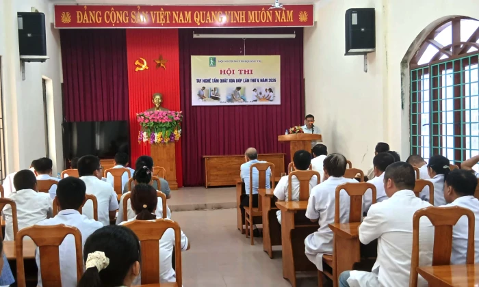 Hội thi tay nghề tẩm quất, xoa bóp tỉnh Quảng Trị lần thứ V dành cho người khiếm thị