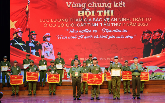 Chung kết hội thi Lực lượng tham gia bảo vệ an ninh, trật tự ở cơ sở giỏi tỉnh Quảng Trị lần thứ I