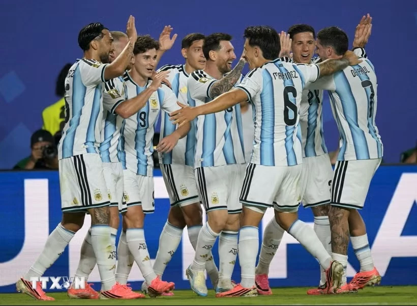 Argentina có cơ hội sớm giành vé knock-out World Cup 2026. (Ảnh: AFP/TTXVN)