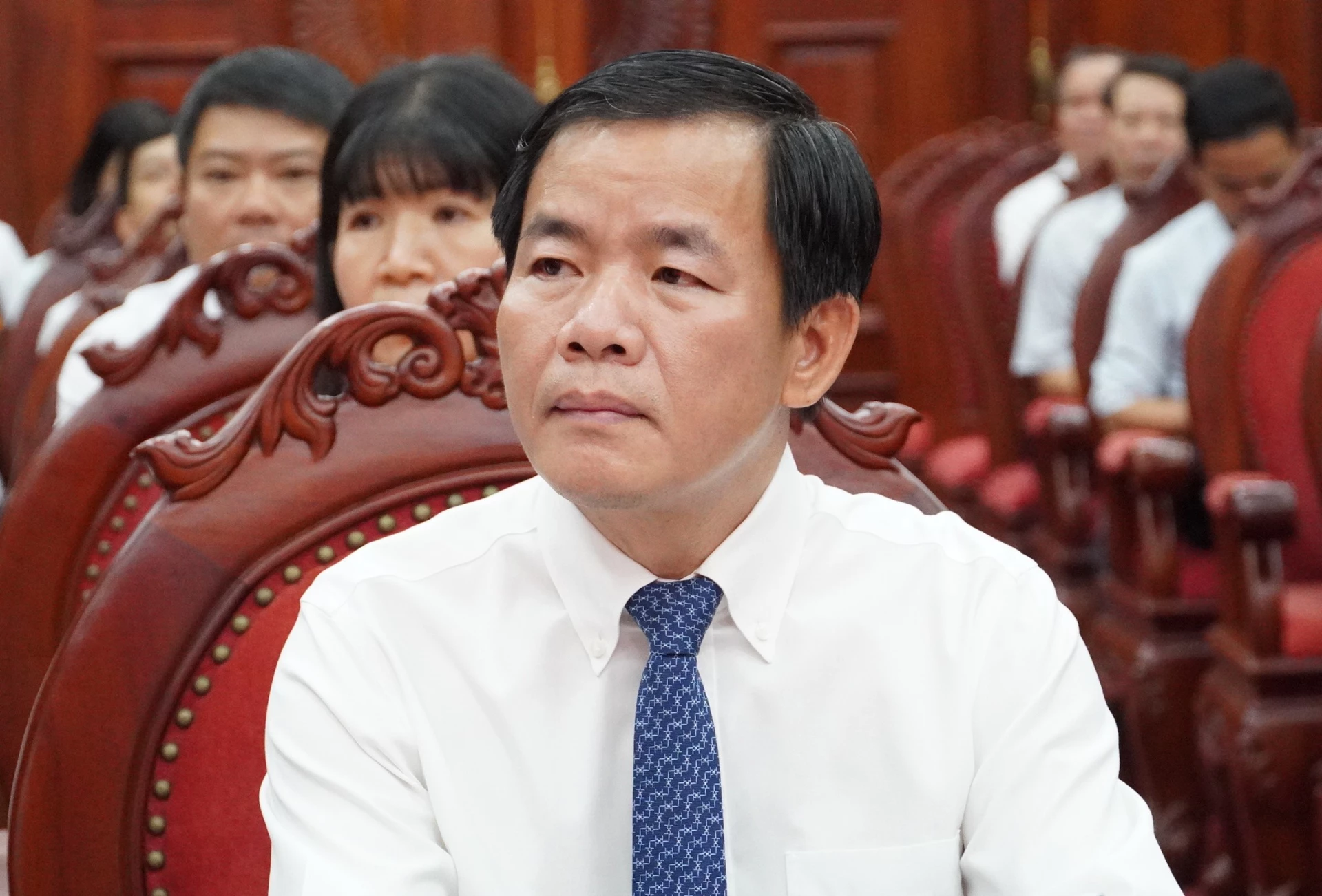 Đồng chí Nguyễn Văn Phương, Bí thư Tỉnh ủy tham dự hội nghị - Ảnh: Q.V